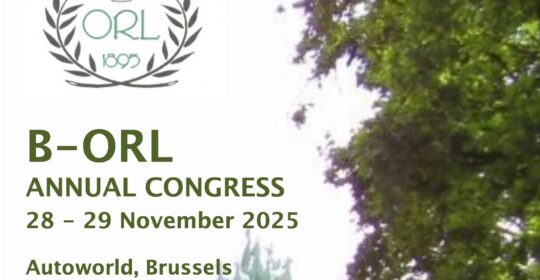 B-ORL ANNUAL CONGRESS 28 – 29 November 2025 Autoworld, Brussels